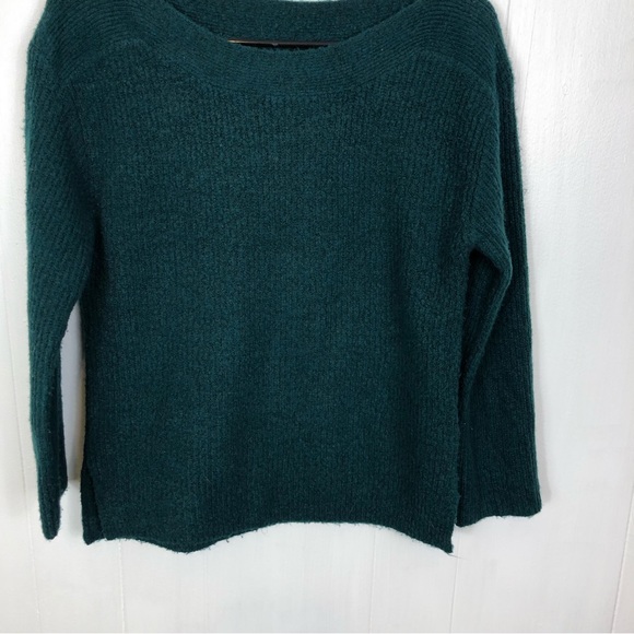 Leith Green Ribbed Knit Sweater Sz S - Picture 2 of 8